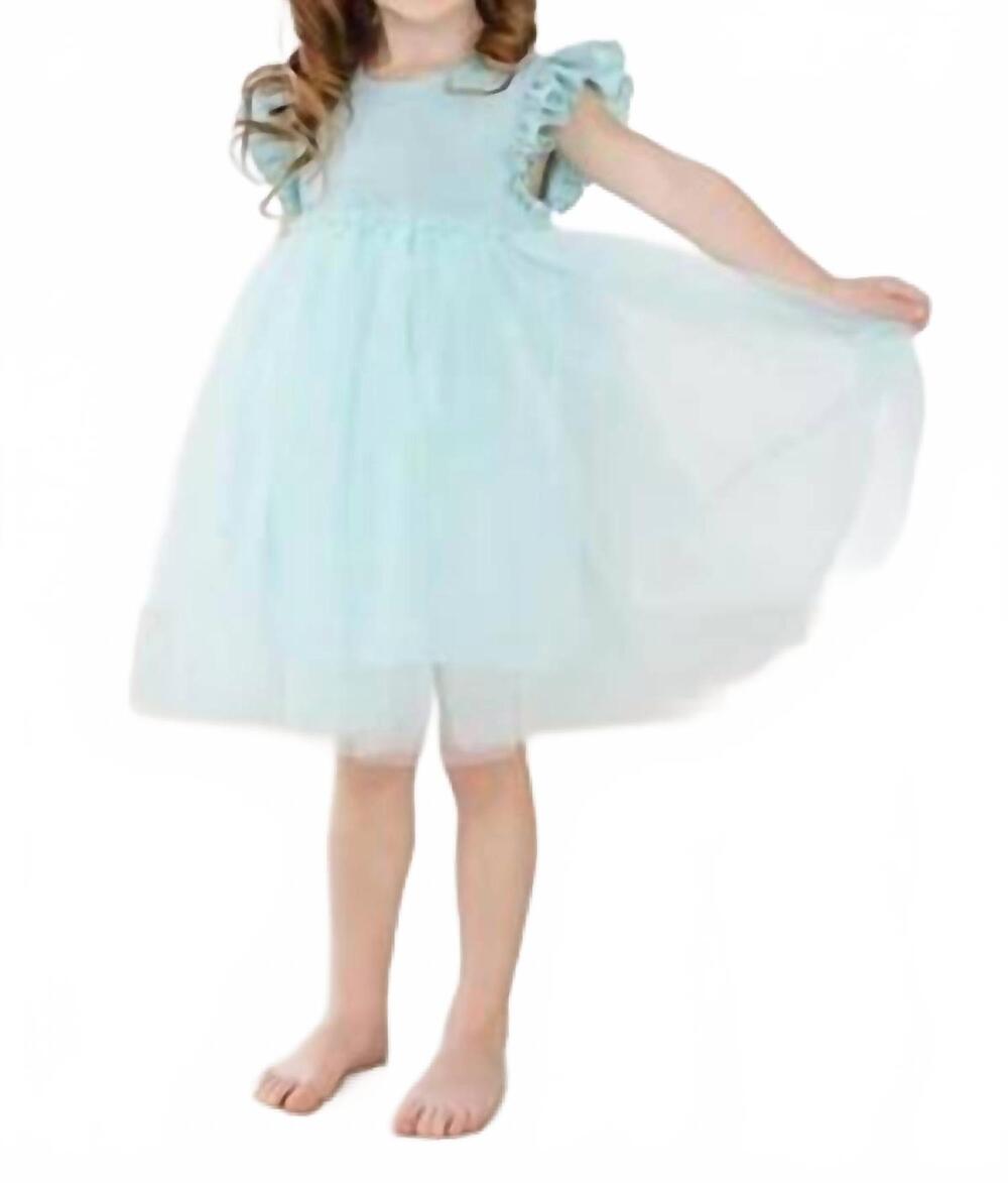 NEW MILA & ROSE girls shimmer tutu dress in sage